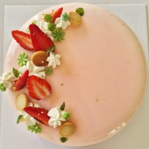 Entremets Vanille & Fraise