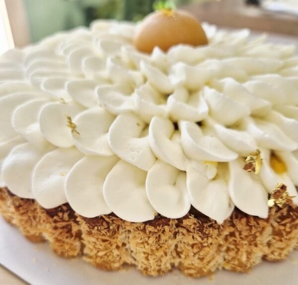 Tarte Noix de Coco, Mangue, Fruit de la Passion